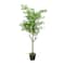61" Green Vinyl Contemporary Potted Artificial Tree